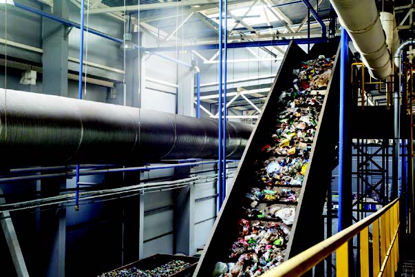 waste management or recycling facility